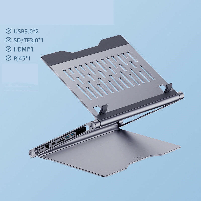 Laptop Stand With 8-in-1 Docking Station - Shopway