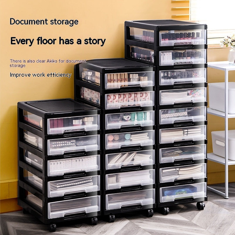 Drawer Storage Cabinet Multi-layer Clothes Plastic Locker Shopway.