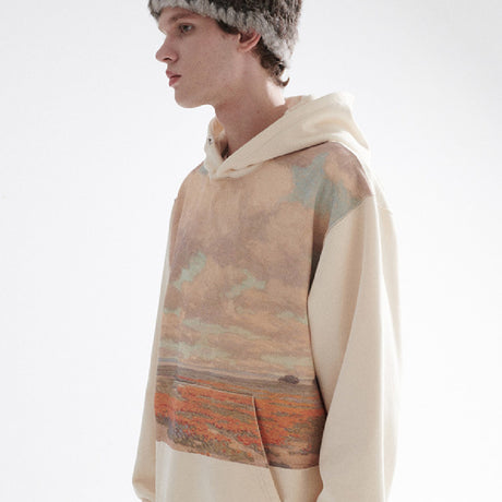 Thickened Loose Camping Top Printed Sweater Shopway.