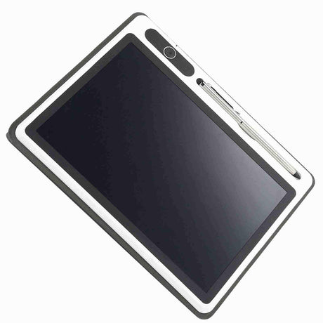 Electronic Notepad LCD Tablet Drawing Pad Business Supplies Hand Painting Tool 9 Inch(Black (With Faux Leather Case) ) - Shopway