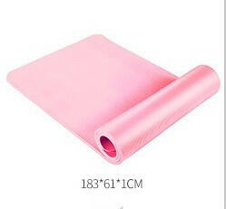 Nbr Yoga Mat Fitness Mat 10mm Thickened Widened For Beginners - Shopway