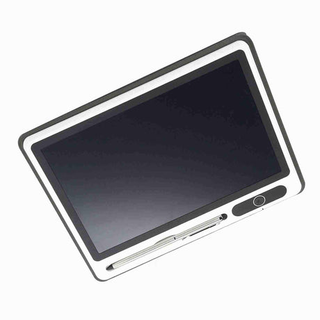Electronic Notepad LCD Tablet Drawing Pad Business Supplies Hand Painting Tool 9 Inch(Black (With Faux Leather Case) ) - Shopway