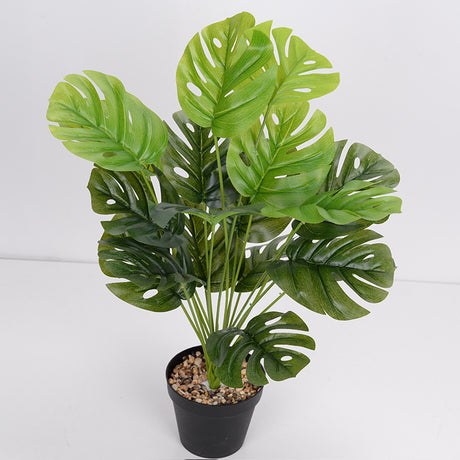 Artificial Flower Green Plant Monstera Plant Flower Indoor Shopway.