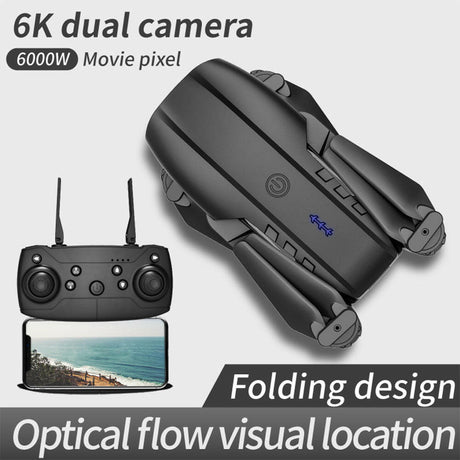 E99 Folding Drone Quadcopter Remote Control Handle Four Axis HD 4K Photography UAV Altitude Fixation - Shopway