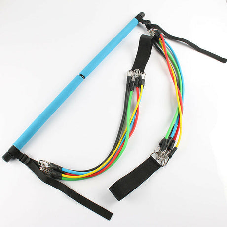 Fitness Yoga Pilates Bar Portable Gym Accessories Sport Elastic Bodybuilding Resistance Bands For Home Trainer Workout Equipment - Shopway
