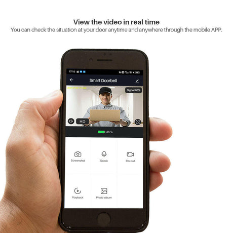 FHD Wifi Visual Smart Doorbell Shopway.