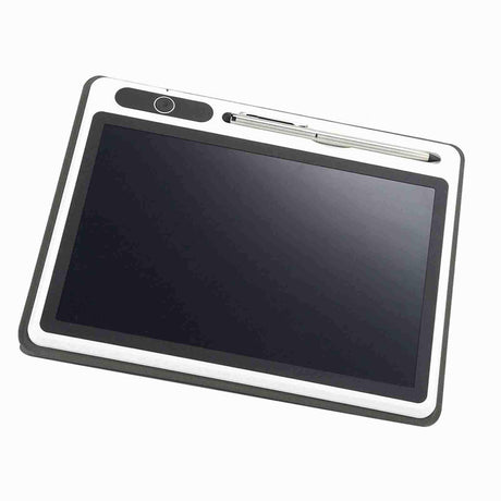 Electronic Notepad LCD Tablet Drawing Pad Business Supplies Hand Painting Tool 9 Inch(Black (With Faux Leather Case) ) - Shopway