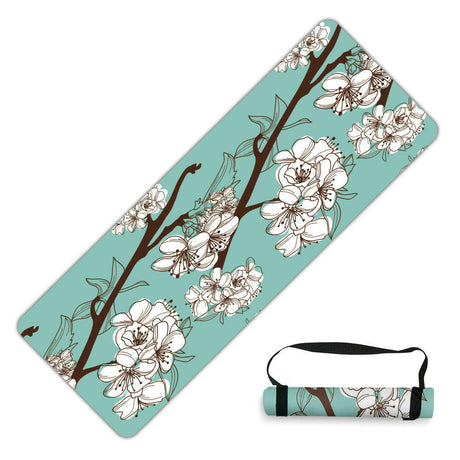 Suede Natural Rubber Beginner Yoga Mat - Shopway