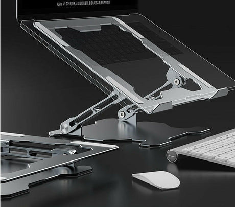 Adjustable Laptop Stand Portable Computer Stand Aluminum Alloy Laptop Riser Compatible Laptop Stand Holder - Shopway