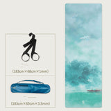 Natural Rubber Thin Portable Yoga Mat Drape - Shopway