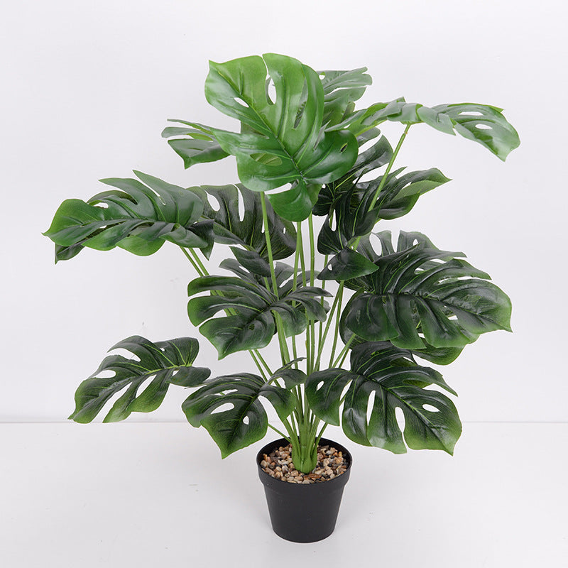 Artificial Flower Green Plant Monstera Plant Flower Indoor Shopway.