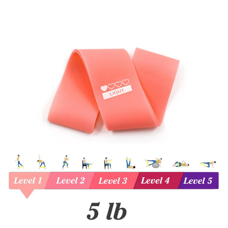 Yoga Resistance Rubber Bands Indoor Outdoor Fitness Equipment 0.35mm-1.1mm Pilates Sport Training Workout Elastic Bands - Shopway