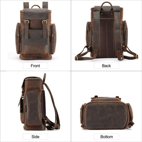 Retro Men's Backpacks For Large-capacity Travel Shopway.
