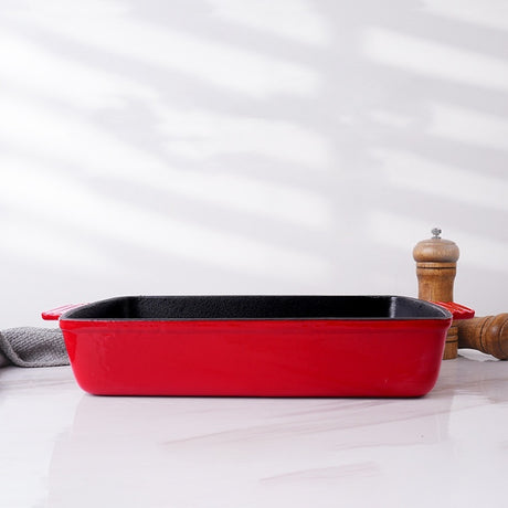 Cast Iron Uncoated Binaural Rectangle Fry Pan Shopway.