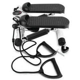 Mini Steppers For Exercise With Resistance Bands And LCD Monitor Without Battery - Shopway