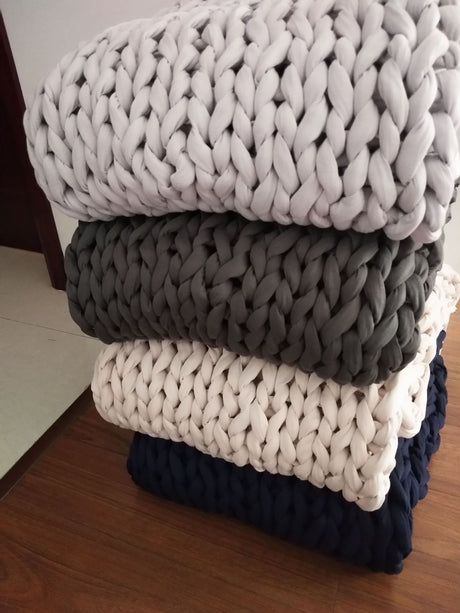 Gravity Blanket Hand-woven Weighted Blanket Cross-border Home Textile Shopway.