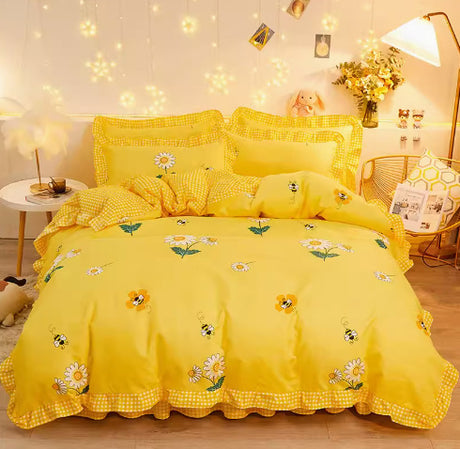 Princess Wind Bed Skirt Girl Heart Bed Sheet Set Shopway.