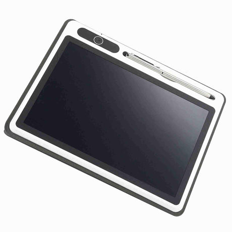 Electronic Notepad LCD Tablet Drawing Pad Business Supplies Hand Painting Tool 9 Inch(Black (With Faux Leather Case) ) - Shopway