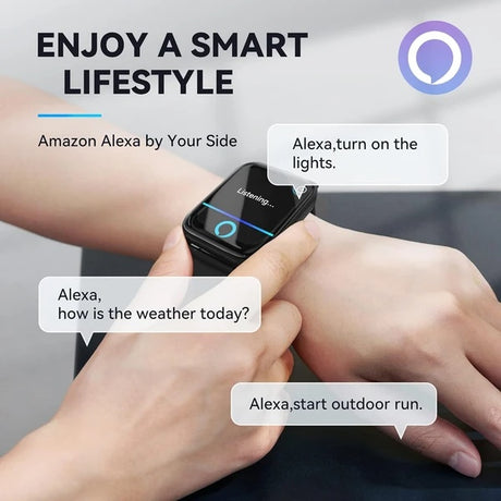 Men’s Smart Watch with Alexa Built-In – Fitness & Health Tracker with Heart Rate, SpO2, Sleep Monitor, 100 Sport Modes, Waterproof – iOS & Android Compatible Shopway.