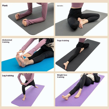 Lengthened NBR Yoga Mat Widen And Thicken Dance Gymnastic Mat - Shopway