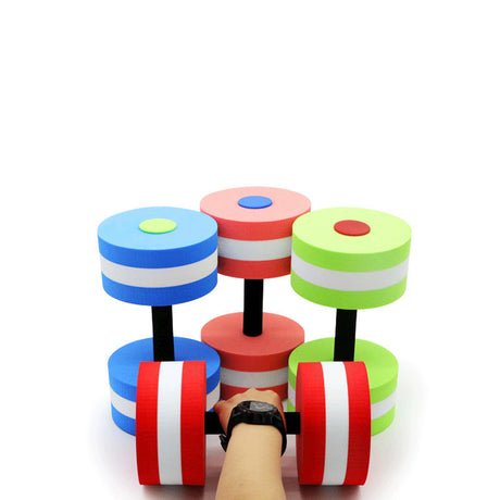 2Pcs Water Aerobics Dumbbells Swimming Training Eva Dumbbells Pool Shopway.