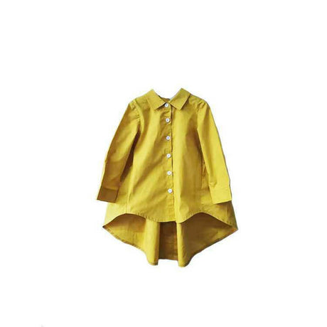 Girls Kids Korean Style Shirts Swallowtails Loose Fashionable Tops Shopway.