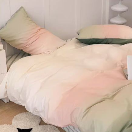 Simple Gradient Color Bed Four Sets Of Cotton Pure Shopway.