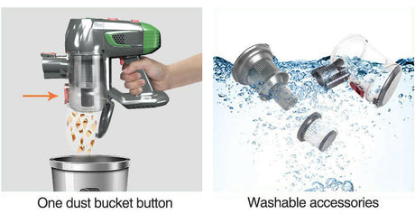 Handheld Wireless Vacuum Cleaner With Foldable Tube Shopway.