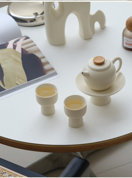 Simple High-footed Teapot Tea Set Shopway.