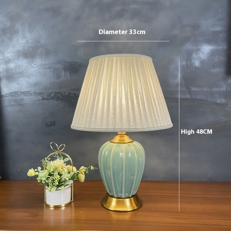 Bronze Ceramic Table Lamp Household Minimalist Decoration Bedside Lamp Shopway.