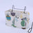 Bedside Fence Storage Box Basket Hanging Bag with wrought iron bracket and canvas material, by Shopway.
