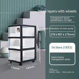 Drawer Storage Cabinet Multi-layer Clothes Plastic Locker Shopway.