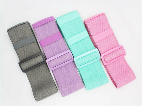 Aolikes Adjustable Fitness Stretch Training Booty Bands Elastic Resistance Bands - Shopway