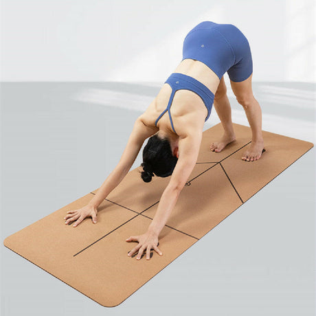 New Cork Natural Rubber Yoga Mat - Shopway