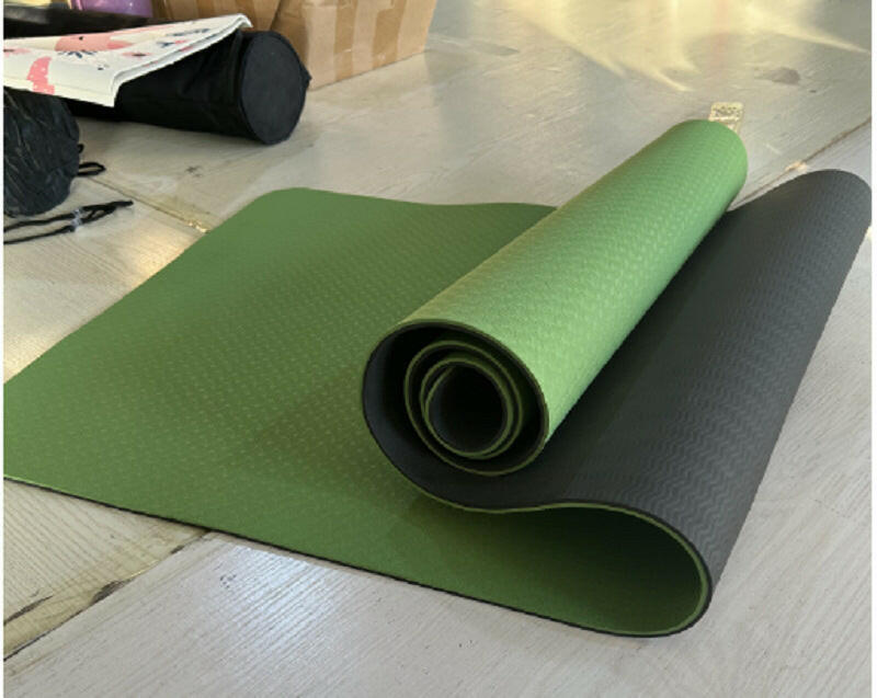 Tpe Two-color Yoga Mat 1836106 Exercise Fitness Mat - Shopway