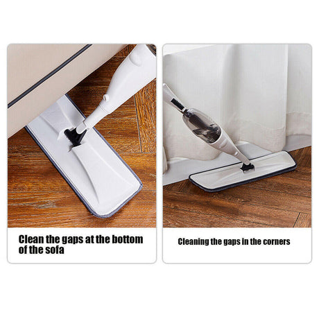 Spray Mop For Floor Cleaning 5 Reusable Microfibre Pads Water Bottle Tank UK Shopway.