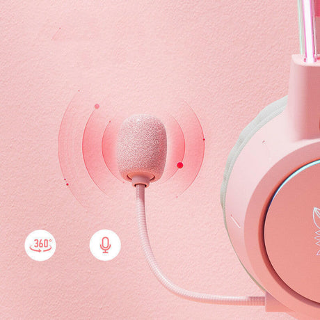Headset Fashion Light-emitting Wired Gaming Headset Shopway.