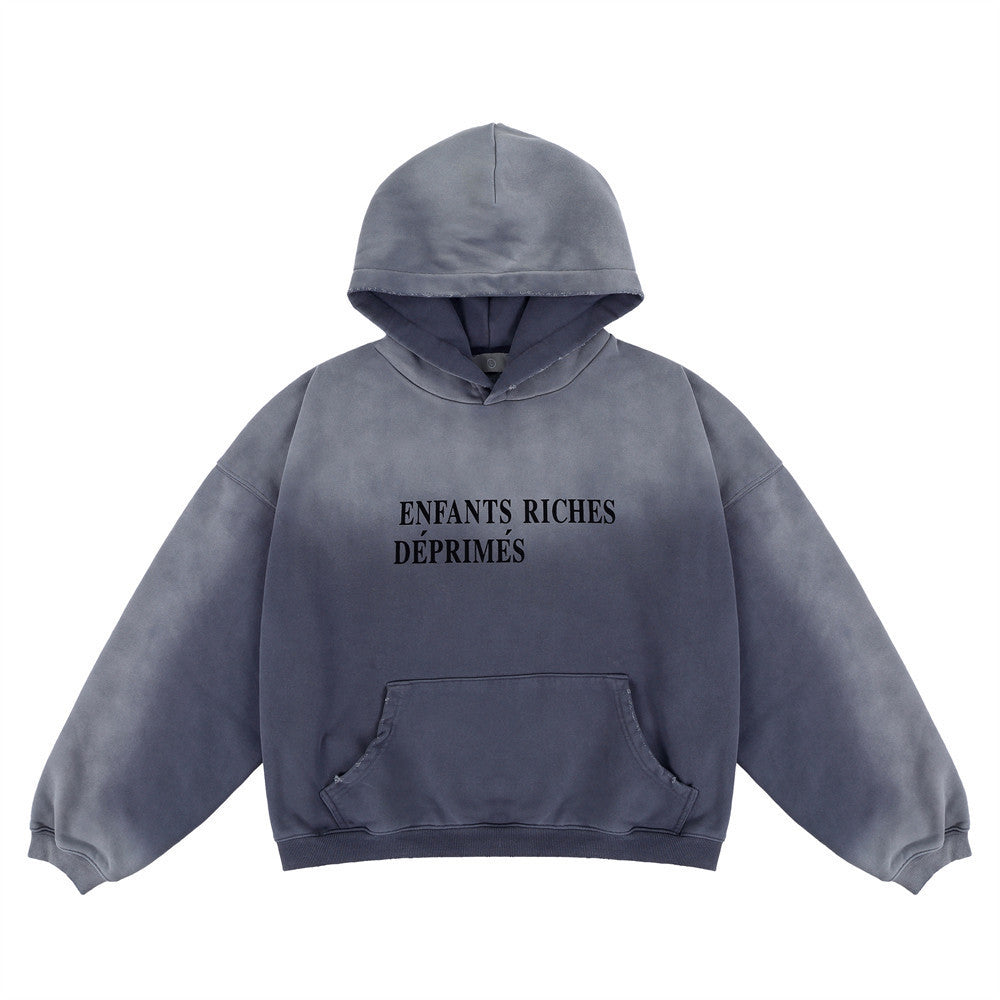 Gradient Inkjet Hooded Fleece Lined Sweater Men Shopway.