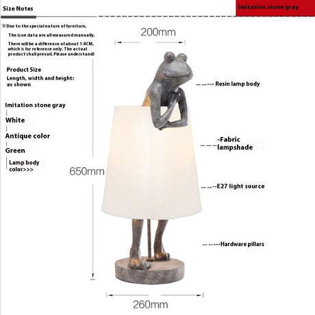 Cute Frog Fabric Table Lamp Bedroom Bedside Lamp Shopway.