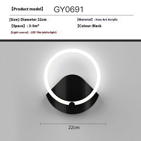 Creative Wall Lamp Simple Modern Bedroom Bedside Lamp Shopway.