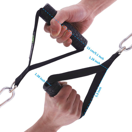Gym Resistance Bands Handles Anti-slip Grip Strong - Shopway