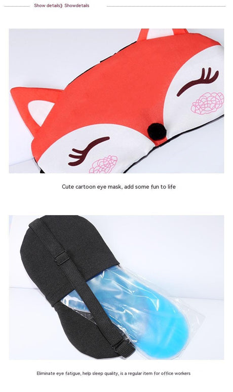 Fox Sleeping Eye Mask Cartoon Shading Shopway.