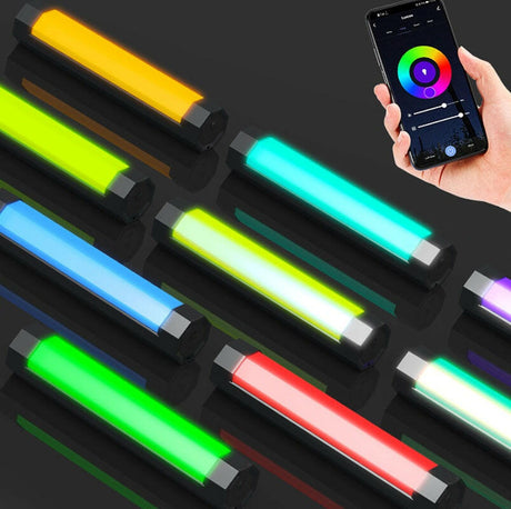 RGB LED Photography Light Waterproof Handheld Tube Stick Video Soft Lighting APP Remote Control VS PavoTube - Shopway
