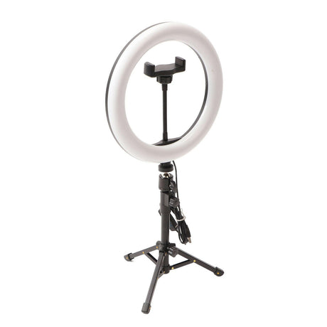 Selfie Ring Light 10 Inch Tripod Stand Desktop Circle Light Stand for Live Streaming Makeup Photography - Shopway