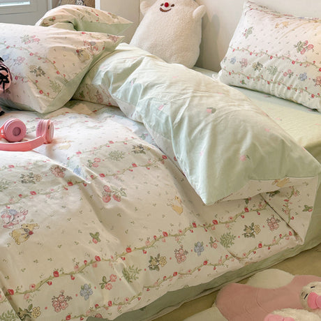 Four-piece Bed Set Pure Cotton Student Dormitory Duvet Cover Sheets Shopway.