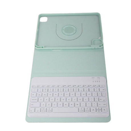 Tablet Protective Case Light Green Folding Stand Cover with Keyboard and Pen Slot for IOS 10.9 Inch Tablet 11 - Shopway