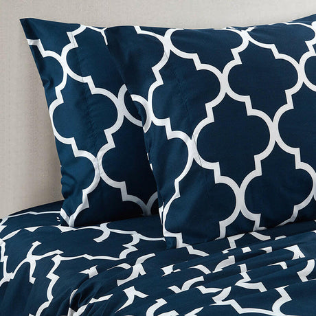 Four-piece Bedding Set Classic Printed Sheet Sets - Shopway