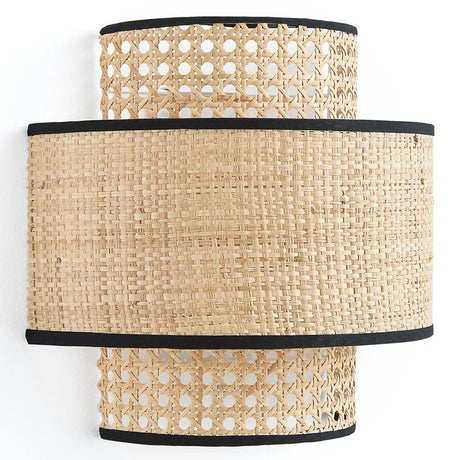Retro Rattan Wall Bedroom Bedside Lamp Shopway.