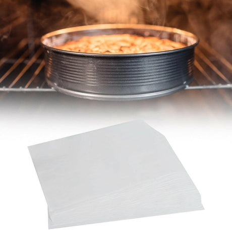 100Pcs Non-Stick Parchment Paper Baking Sheets Silicone Baking Mat Kitchen Accessories(White ) Shopway.