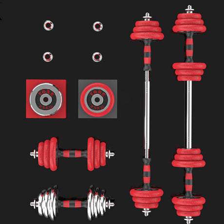 Pure Iron Solid Electroplating Dumbbells Black Lacquered Red Dumbbells Shopway.